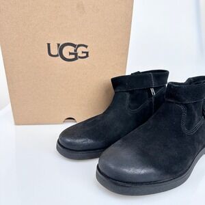 NIB UGG Josefene Cuff Women's Suede Ankle Boots in Black US 8